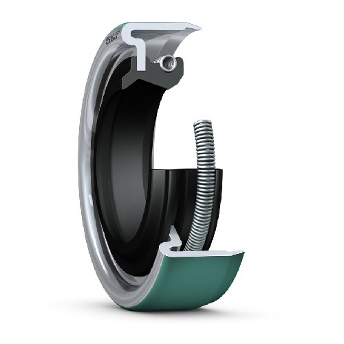 манжетное уплотнение с металлическим корпусом, кромкой skf wave и вспомогательной контактной кромкой, для жидкой или пластичной смазки, дюймовые размеры 17374