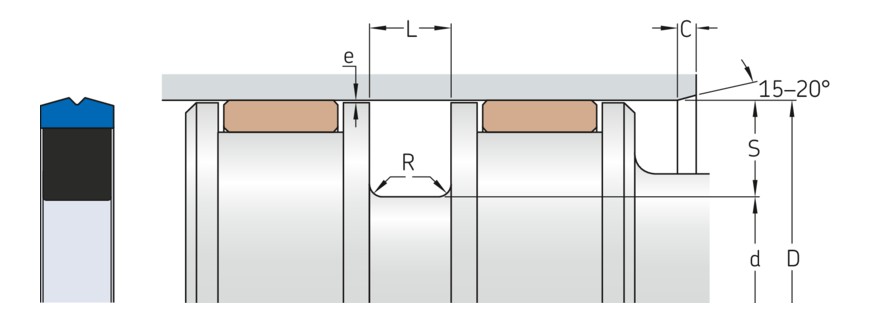 Уплотнение поршня