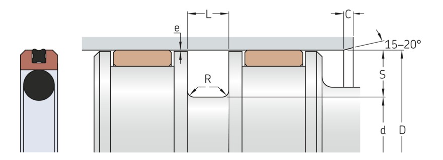 Уплотнение поршня