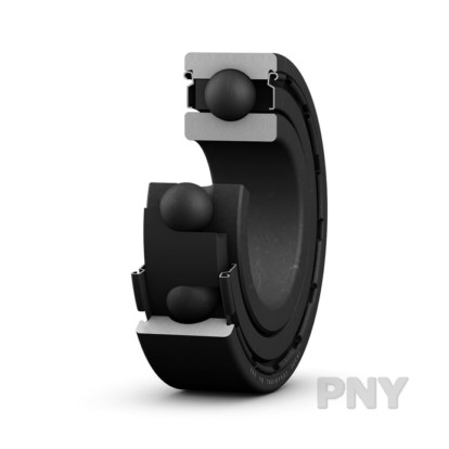 высокотемпературный радиальный шарикоподшипник с защитными шайбами с обеих сторон pny 6203-2z/va228