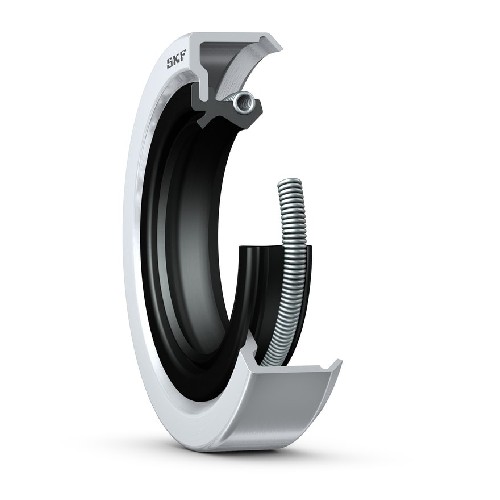 манжетное уплотнение с металлическим корпусом, двойной уплотнительной кромкой и вспомогательной контактной кромкой, для жидкой или пластичной смазки, метрические размеры 13037