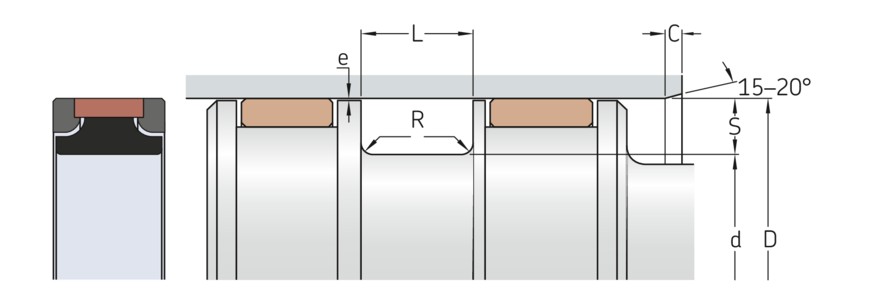 Уплотнение поршня