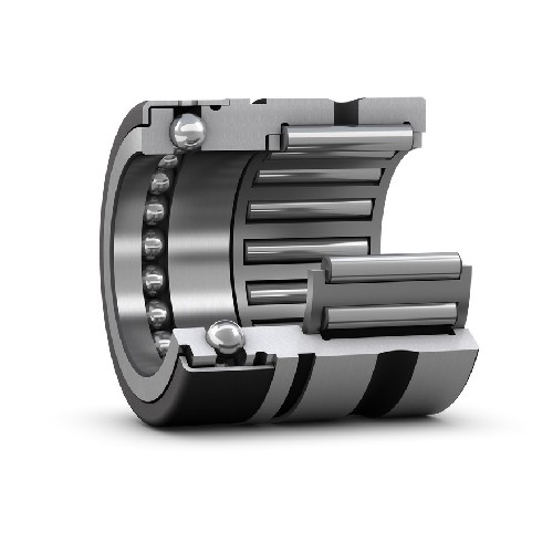 комбинированный игольчатый роликоподшипник/упорный шарикоподшипник (бессепараторная упорная часть) с крышкой и отверстиями для смазывания nx 30