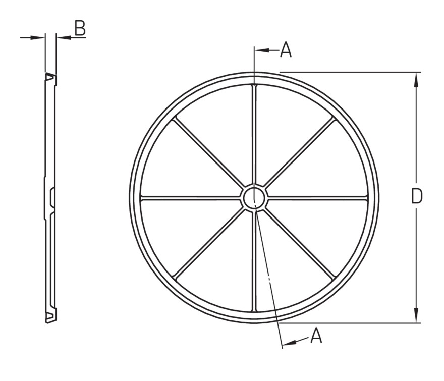 Торцевая крышка из полипропилена, для корпусов подшипников SNL