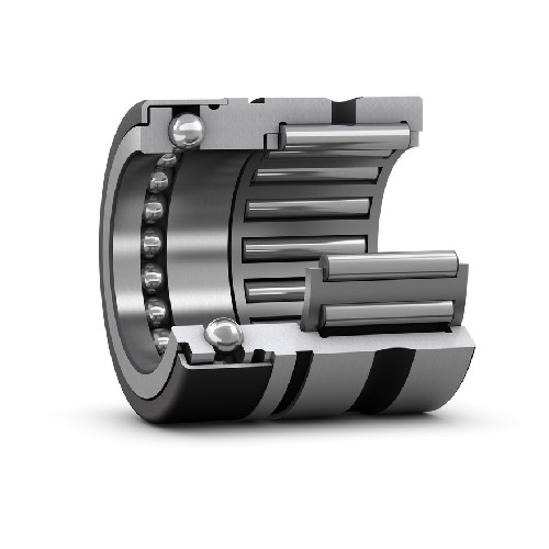 комбинированный игольчатый роликоподшипник/упорный шарикоподшипник (бессепараторная упорная часть) с крышкой nx 25 z