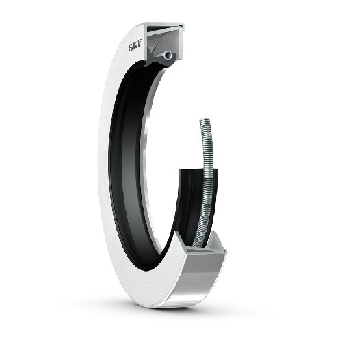 манжетное уплотнение с двойным металлическим корпусом, кромкой skf wave и вспомогательной бесконтактной кромкой, для жидкой или пластичной смазки, метрические и дюймовые размеры 65037