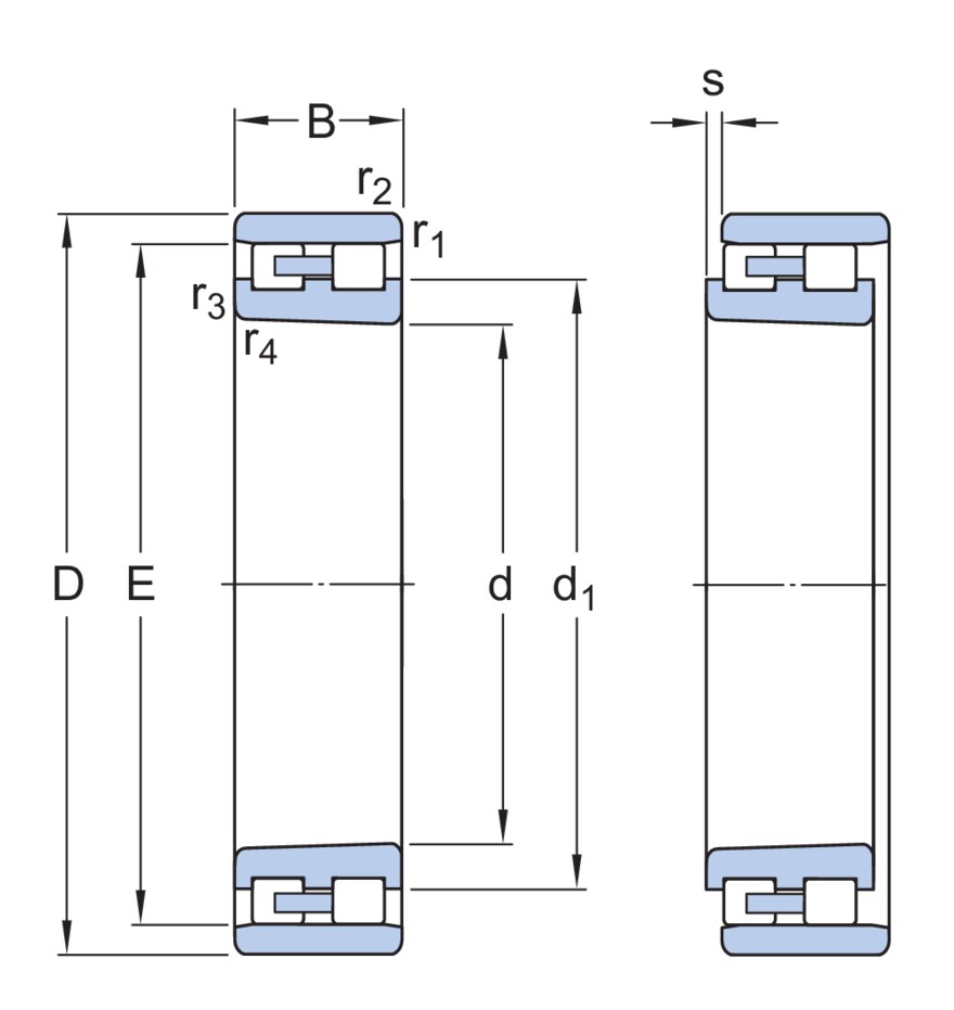Двухрядный цилиндрический роликоподшипник