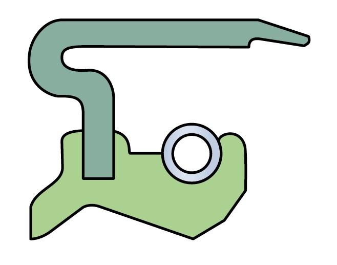 Манжетное уплотнение с металлическим корпусом, кромкой SKF Wave и вспомогательной контактной кромкой, для жидкой или пластичной смазки, дюймовые размеры