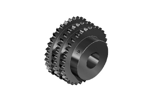 трёхрядная звёздочка с односторонней ступицей и отверстием с «черновым» припуском, европейские стандарты (en) phs 16b-3bh22