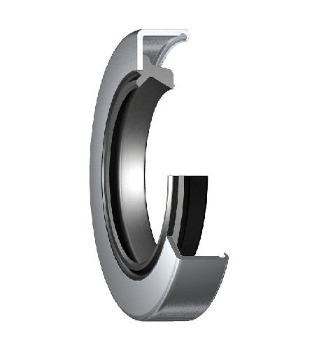 манжетное уплотнение с металлическим корпусом и двухкромочным уплотнением, для пластичной смазки, метрические размеры 31129