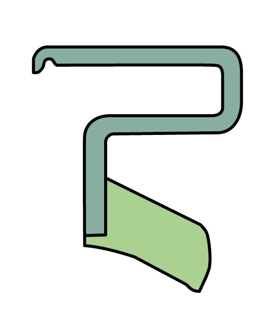 Манжетное уплотнение с металлическим корпусом и однокромочным уплотнением, для пластичной смазки, дюймовые размеры