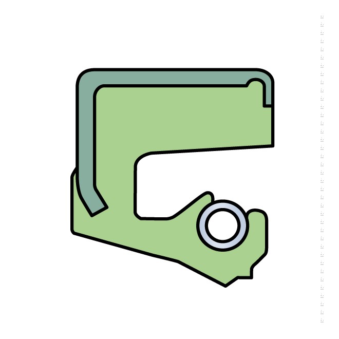 Манжетное уплотнение с металлическим корпусом и кромкой SKF Wave, для жидкой или пластичной смазки, дюймовые размеры