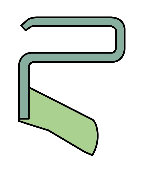 Манжетное уплотнение с металлическим корпусом и однокромочным уплотнением, для пластичной смазки, дюймовые размеры