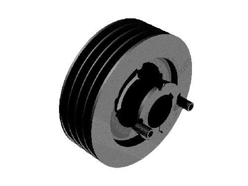 шкив для узкого клинового ремня, с отверстием под коническую втулку php 4-3v450tb