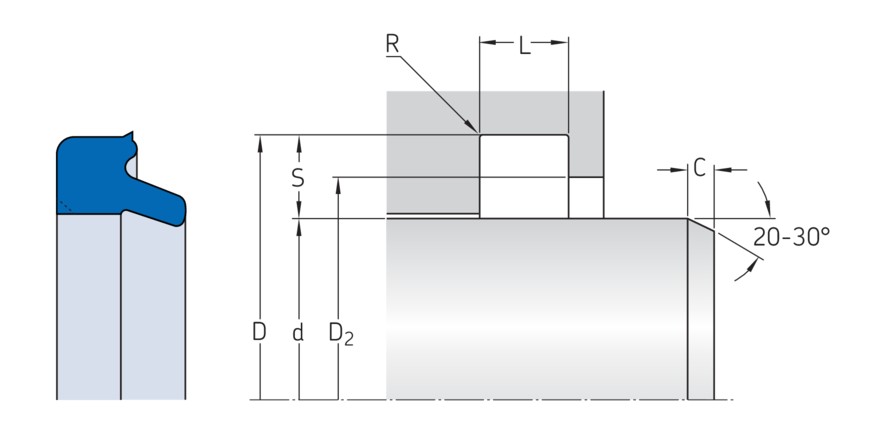 Грязесъёмное уплотнение
