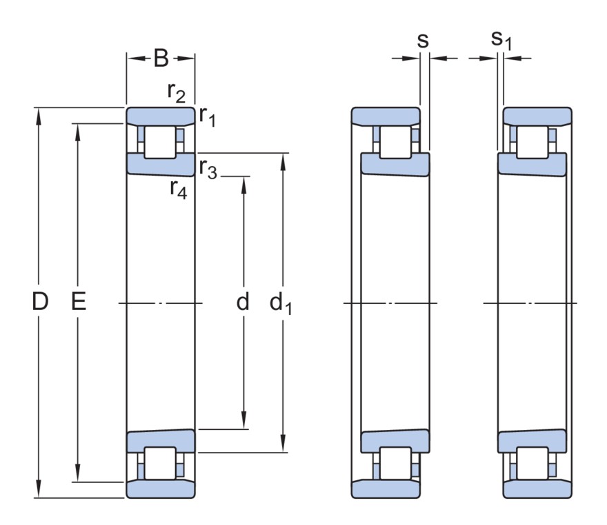 Однорядный цилиндрический роликоподшипник