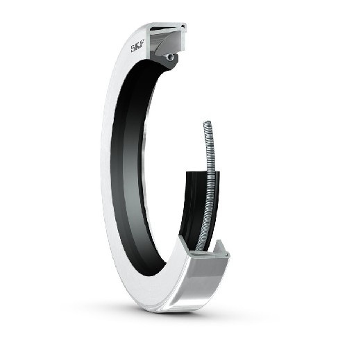 манжетное уплотнение с двойным металлическим корпусом и кромкой skf wave, для жидкой или пластичной смазки, метрические и дюймовые размеры 22407