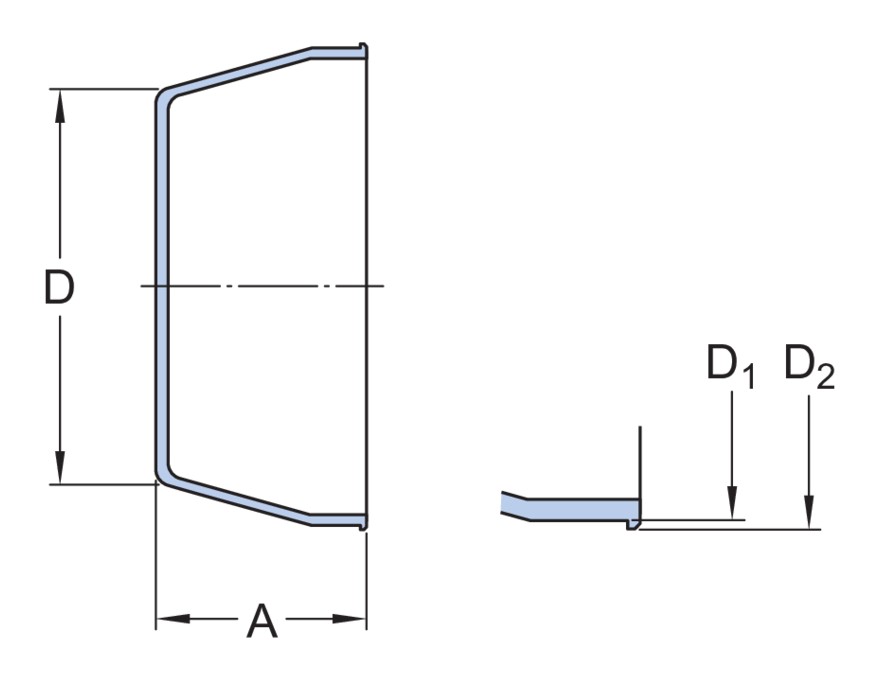 Торцевая крышка для шарикоподшипникового узла