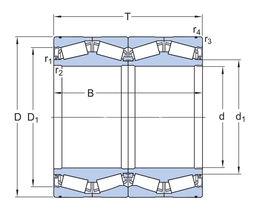 Четырёхрядный конический роликоподшипник