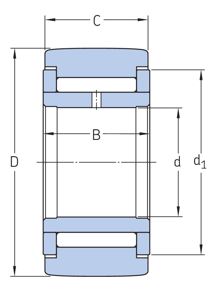 Опорные ролики на основе роликоподшипников с фланцевыми кольцами и элементами для повторного смазывания