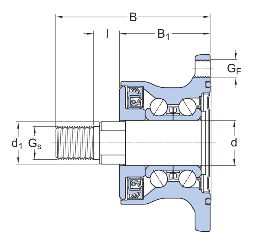 Шарикоподшипник, ступичный подшипниковый узел, SKF Agri Hub