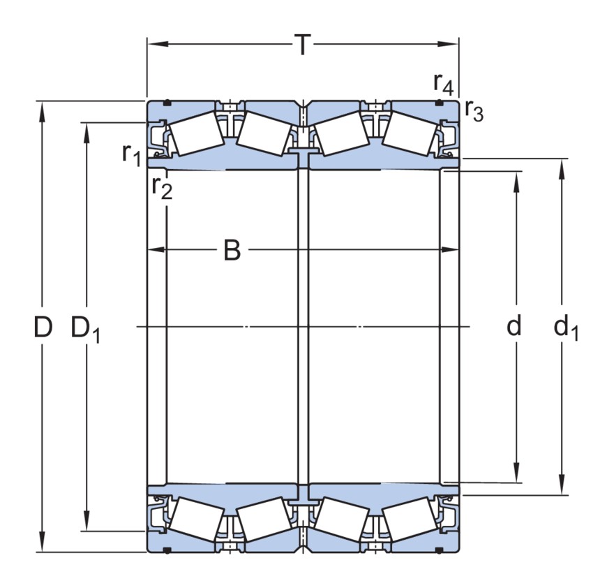 Четырёхрядный конический роликоподшипник