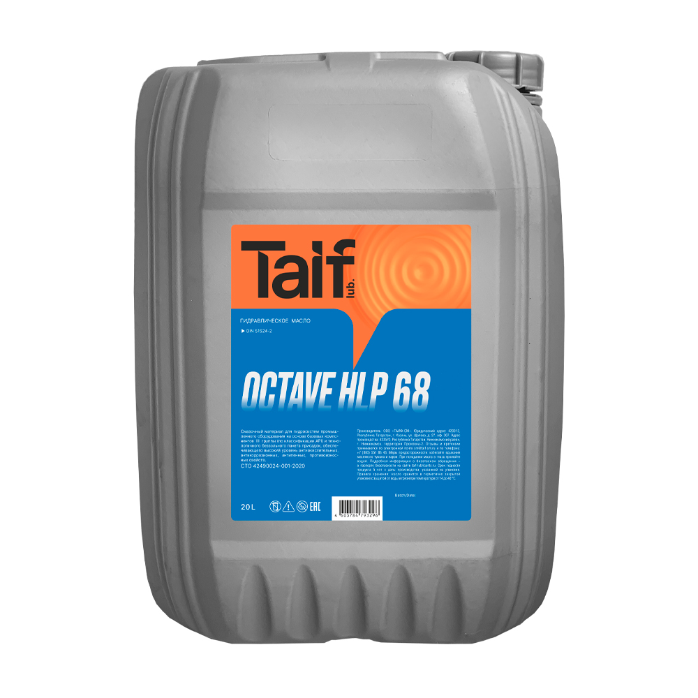 taif octave hlp 68 20л масло гидравлическое