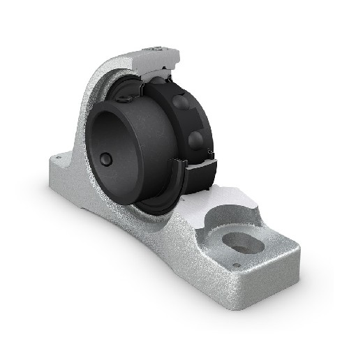 стационарный шарикоподшипниковый узел с широким внутренним кольцом и фиксацией с помощью установочных винтов, высокотемпературный, чугун, стандарты iso sy 50 tf/va228