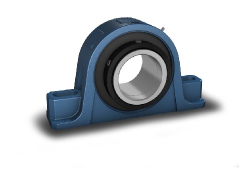 стационарный роликоподшипниковый узел, два болта, фиксация с помощью установочных винтов p2b 207-srb-srh