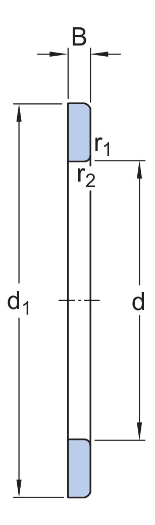 Одинарный упорный цилиндрический роликоподшипник