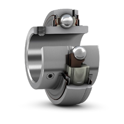 корпусный подшипник с установочными винтами с фиксирующим и широким внутренним кольцом yar 205-2rf/hvw64f