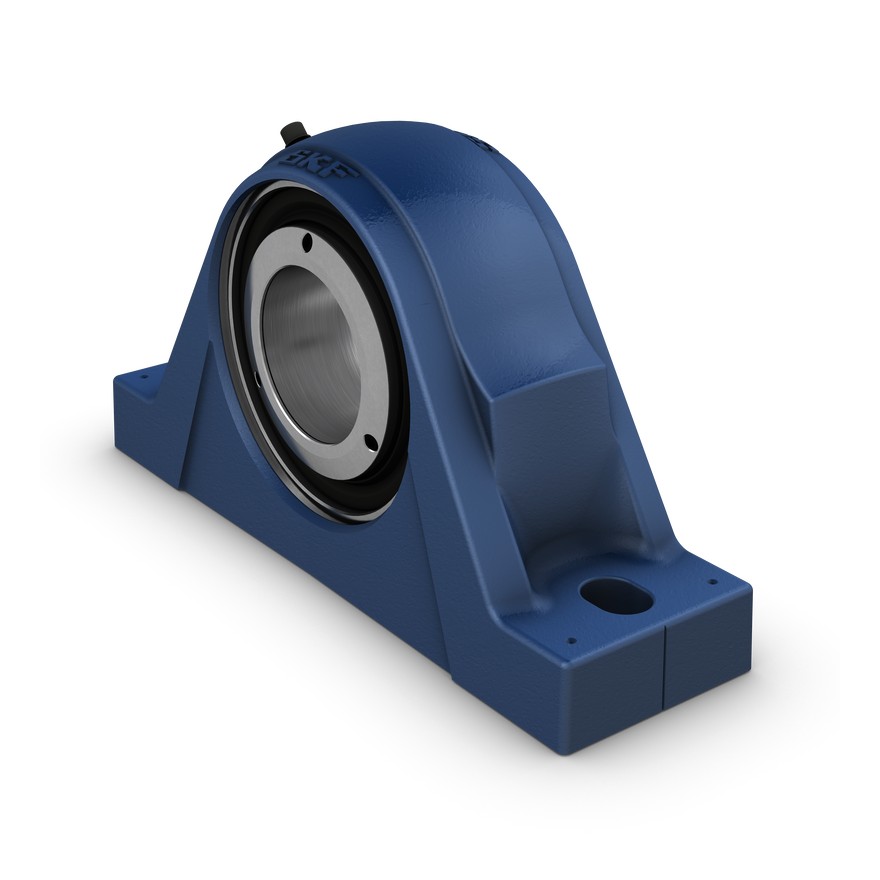 Стационарный роликоподшипниковый узел, два болта, с фиксацией методом SKF ConCentra