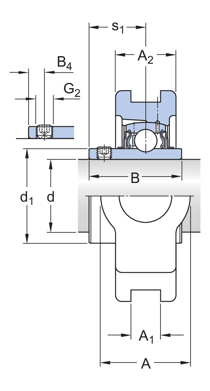 Натяжной шарикоподшипниковый узел с композитным или литым металлическим корпусом
