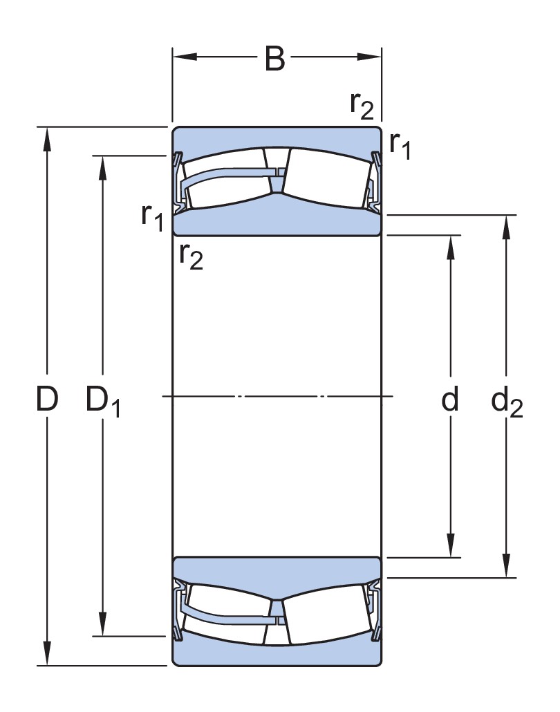 Сферический роликоподшипник с встроенным уплотнением