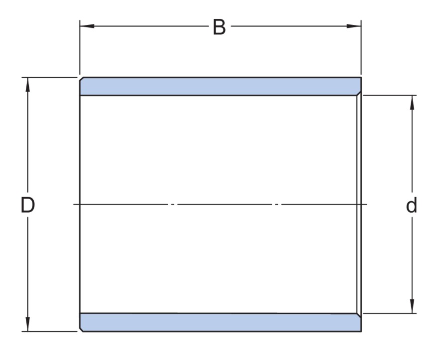 Гладкая втулка из полиамида с PTFE