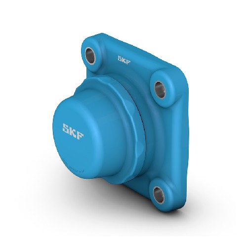 шарикоподшипниковый узел с квадратным фланцем, с узким внутренним кольцом и фиксацией с помощью установочных винтов, композит f4bc 35m-cpss-dfh