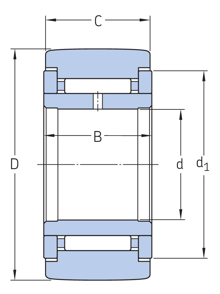 Опорные ролики на основе роликоподшипников с фланцевыми кольцами и элементами для повторного смазывания