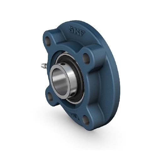шарикоподшипниковый узел с круглым фланцем, с широким внутренним кольцом и фиксацией с помощью установочных винтов, чугун, стандарты jis fyc 50 tf