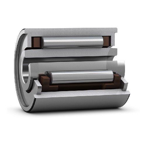 однорядный игольчатый роликоподшипник с механически обработанными кольцами, с бортами nki 5/12 tn