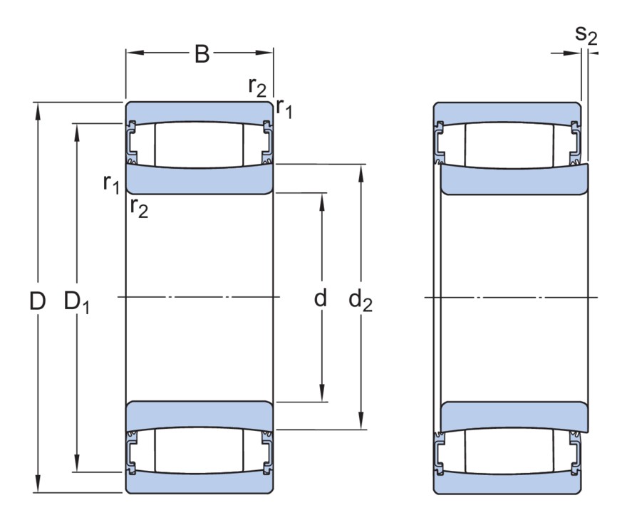 Бессепараторный тороидальный роликоподшипник CARB с встроенным уплотнением