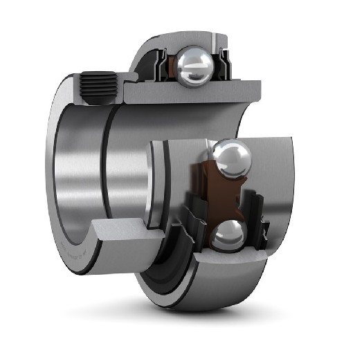 корпусный подшипник с эксцентриковым стопорным кольцом и широким внутренним кольцом yel 206-104-2f