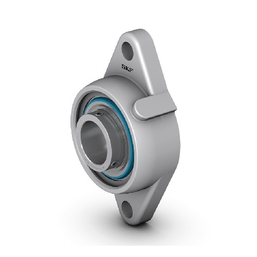 шарикоподшипниковый узел с овальным фланцем, фиксация с помощью установочных винтов, нержавеющая сталь f2bss 40m-ytpss